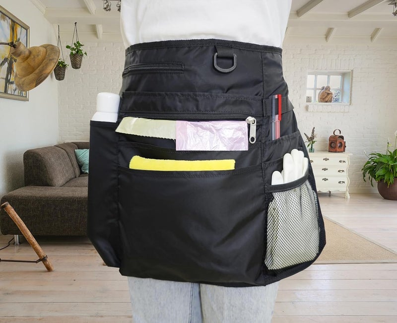 Bafelia Waterproof Cleaning Apron with 8 Pockets,Housekeeping Uniform Supplies,Durable Caddy Costume Work Apron - Image 5